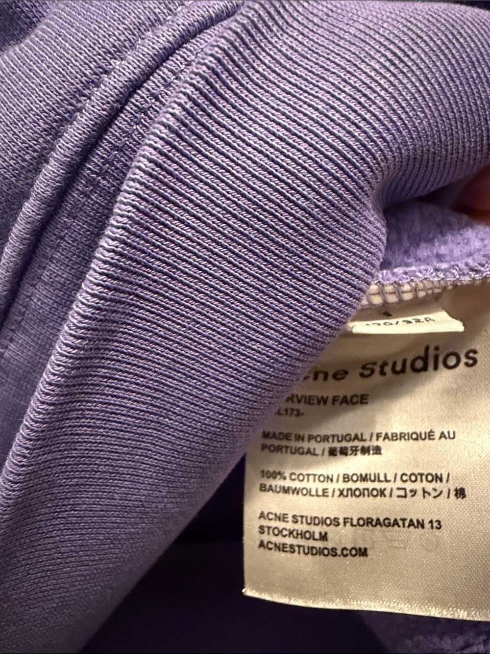 Acne Studios Lavender Crewneck Sweatshirt - Picture 8 of 8